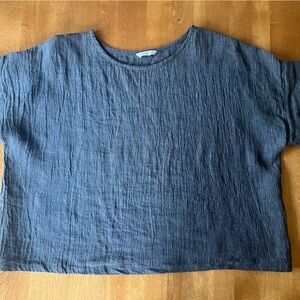 Elizabeth Suzann Georgia tee in linen gauze